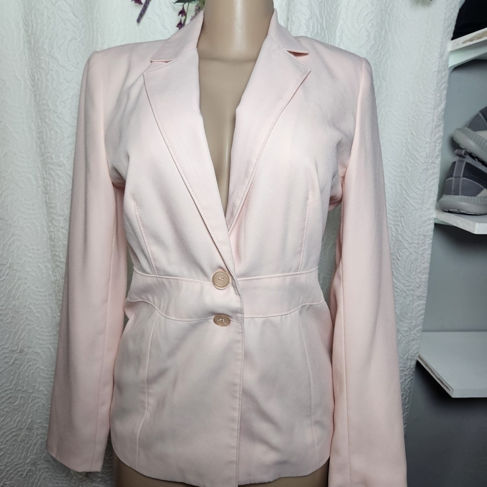 Moda International Pink Blazer Tailored Suit Jacket
